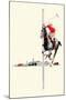 Polo Rider-null-Mounted Art Print