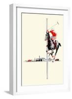Polo Rider-null-Framed Art Print