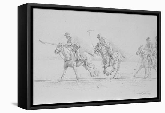 Polo Sketch-Michael Jackson-Framed Stretched Canvas