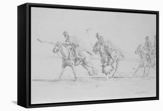 Polo Sketch-Michael Jackson-Framed Stretched Canvas