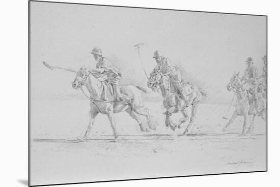 Polo Sketch-Michael Jackson-Mounted Giclee Print