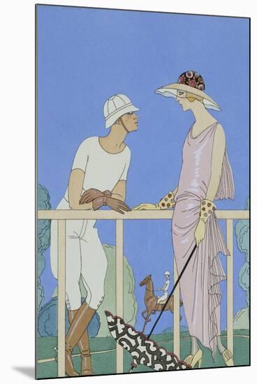 Polo-Georges Barbier-Mounted Premium Giclee Print