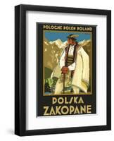 Pologne Polen Poland - Polska Zakopane (Poland resort town of Zakopane)-Stefan Norblin-Framed Art Print