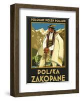 Pologne Polen Poland - Polska Zakopane (Poland resort town of Zakopane)-Stefan Norblin-Framed Art Print