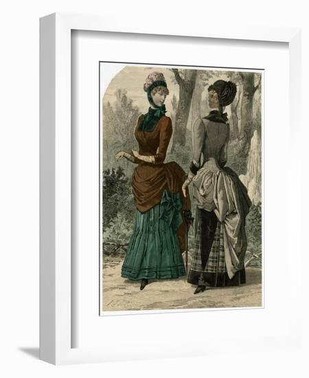 Polonaise Dresses 1882-null-Framed Art Print