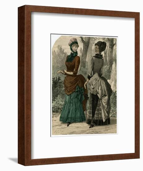 Polonaise Dresses 1882-null-Framed Art Print