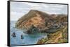 Polperro, from the Cliffs-Alfred Robert Quinton-Framed Stretched Canvas