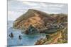 Polperro, from the Cliffs-Alfred Robert Quinton-Mounted Giclee Print