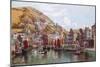 Polperro Harbour-Alfred Robert Quinton-Mounted Giclee Print