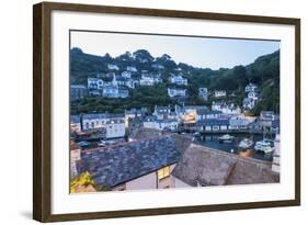 Polperro is a Village with Beautiful Ancient Houses along a Canal-Guido Cozzi-Framed Photographic Print
