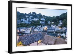 Polperro is a Village with Beautiful Ancient Houses along a Canal-Guido Cozzi-Framed Photographic Print