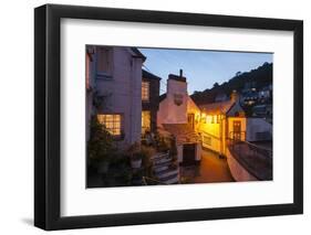 Polperro is a Village with Beautiful Ancient Houses along a Canal-Guido Cozzi-Framed Photographic Print