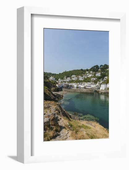 Polperro is a Village with Beautiful Ancient Houses along a Canal-Guido Cozzi-Framed Photographic Print