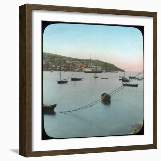 Polruan from Fowey, Cornwall, Late 19th or Early 20th Century-null-Framed Giclee Print