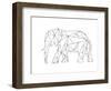 Poly Elephant-Pam Varacek-Framed Art Print