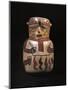 Polychrome Ceramic Anthropomorphic Shaped Vase, from Peru-null-Mounted Giclee Print