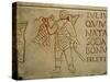 Polychrome Epigraph of Gladiator with Net and Trident-null-Stretched Canvas