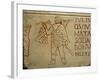 Polychrome Epigraph of Gladiator with Net and Trident-null-Framed Giclee Print