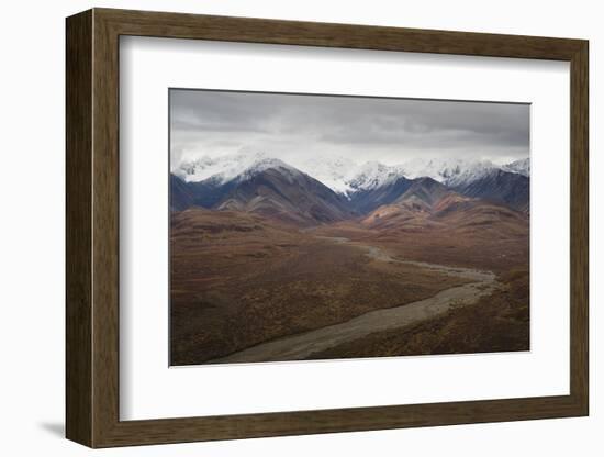 Polychrome Mountain range in Denali National Park, Alaska, United States of America, North America-JIA JIAHE-Framed Photographic Print