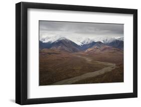 Polychrome Mountain range in Denali National Park, Alaska, United States of America, North America-JIA JIAHE-Framed Photographic Print