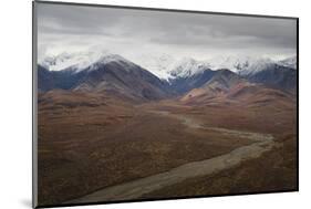 Polychrome Mountain range in Denali National Park, Alaska, United States of America, North America-JIA JIAHE-Mounted Photographic Print