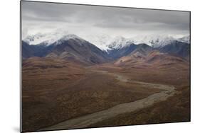 Polychrome Mountain range in Denali National Park, Alaska, United States of America, North America-JIA JIAHE-Mounted Photographic Print