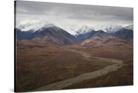 Polychrome Mountain range in Denali National Park, Alaska, United States of America, North America-JIA JIAHE-Stretched Canvas