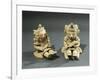 Polychrome Terracotta Maternity Statuettes of Women with Babies from Bahia De Caraquez-null-Framed Giclee Print