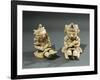 Polychrome Terracotta Maternity Statuettes of Women with Babies from Bahia De Caraquez-null-Framed Giclee Print