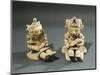 Polychrome Terracotta Maternity Statuettes of Women with Babies from Bahia De Caraquez-null-Mounted Premium Giclee Print