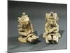 Polychrome Terracotta Maternity Statuettes of Women with Babies from Bahia De Caraquez-null-Mounted Giclee Print