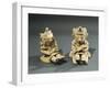 Polychrome Terracotta Maternity Statuettes of Women with Babies from Bahia De Caraquez-null-Framed Giclee Print