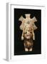Polychrome Terracotta Statue Depicting Dancing Priest Wearing Feather Headdress from Jama-Coaque-null-Framed Giclee Print
