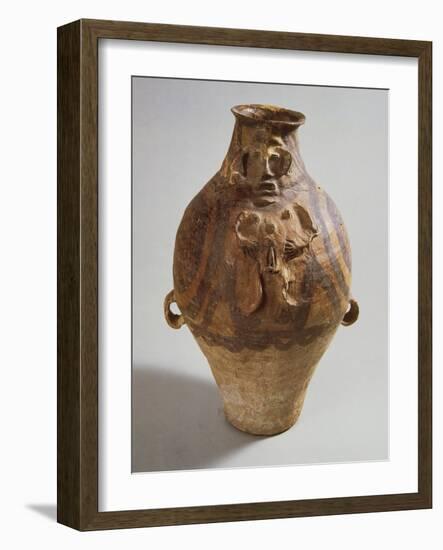 Polychrome Terracotta Vase, from Tsinghai-null-Framed Giclee Print