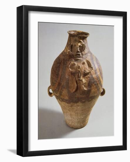 Polychrome Terracotta Vase, from Tsinghai-null-Framed Giclee Print