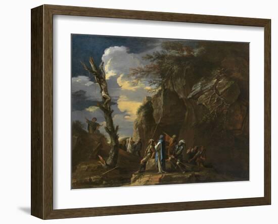 Polycrates' Crucifixion, C.1664-Salvator Rosa-Framed Giclee Print