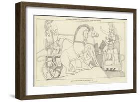 Polydamus Advising Hector to Retire from the Trench-John Flaxman-Framed Giclee Print