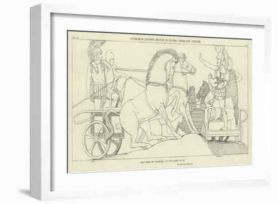 Polydamus Advising Hector to Retire from the Trench-John Flaxman-Framed Giclee Print