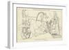 Polydamus Advising Hector to Retire from the Trench-John Flaxman-Framed Giclee Print