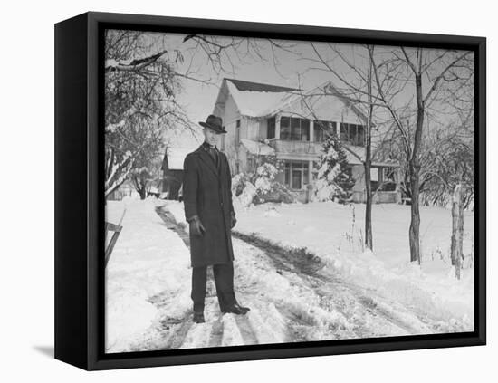 Polygamist Dr. Rulon Clark Allred Who Lives on a 20 Acre Truck Farm-null-Framed Stretched Canvas