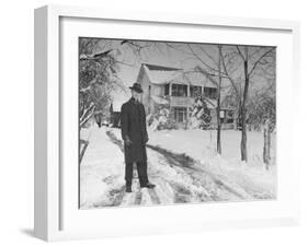 Polygamist Dr. Rulon Clark Allred Who Lives on a 20 Acre Truck Farm-null-Framed Photographic Print