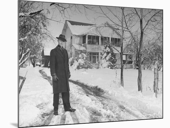 Polygamist Dr. Rulon Clark Allred Who Lives on a 20 Acre Truck Farm-null-Mounted Photographic Print