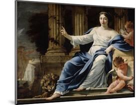 Polyhymnia, Muse of Eloquence, 17th Century-Simon Vouet-Mounted Giclee Print