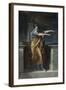 Polyhymnia, Muse of Eloquence, 1800, by Charles Meynier, 1768-1832, French painting,-Charles Meynier-Framed Premium Giclee Print