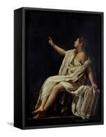 Polyhymnia, the Muse of Lyric Poetry, 1620-Giovanni Baglione-Framed Stretched Canvas