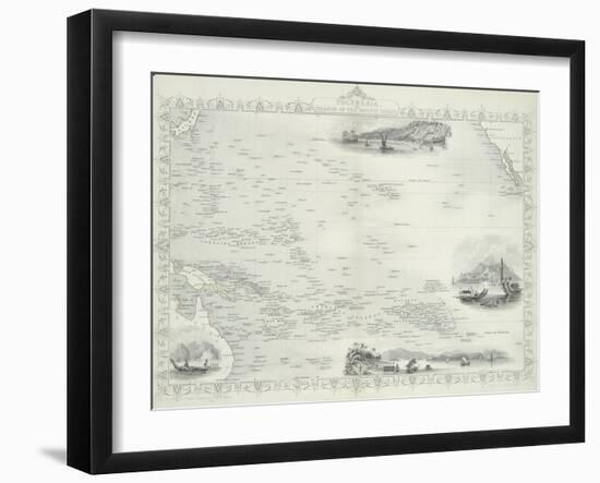 Polynesia or Islands in the Pacific Ocean, 1850s-John Rapkin-Framed Giclee Print