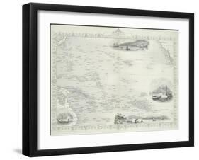 Polynesia or Islands in the Pacific Ocean, 1850s-John Rapkin-Framed Giclee Print