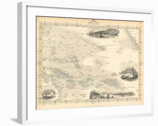 Polynesia, or Islands in the Pacific Ocean, C. 1850-John Rapkin-Framed Giclee Print