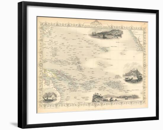 Polynesia, or Islands in the Pacific Ocean, C. 1850-John Rapkin-Framed Giclee Print