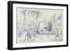 Polynesia, Scene of Everyday Life in Marquesas Islands-Michael Chase-Framed Giclee Print